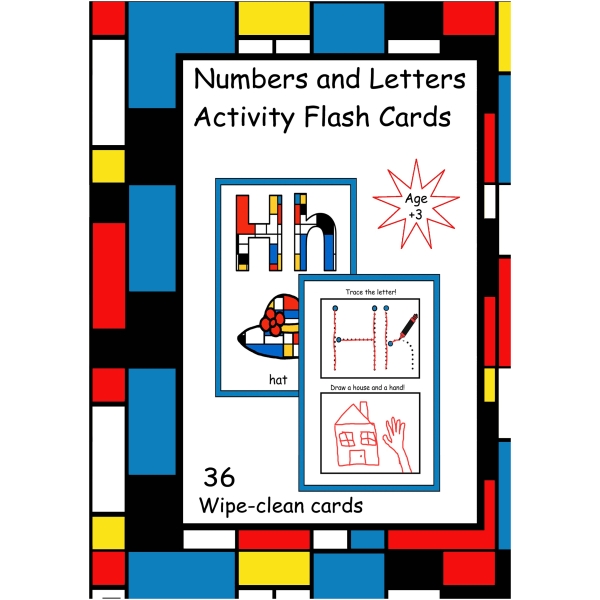 Numbers and Letters Activity Flash Cards (Digital book)