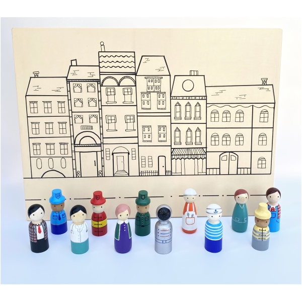 Community Helpers Peg Dolls