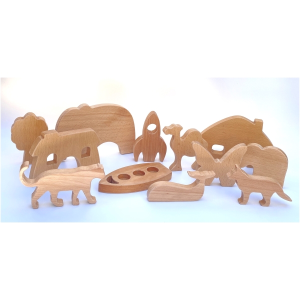Open-ended Play Wooden toys