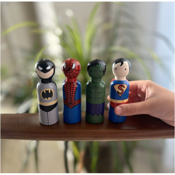 Superhero Peg Dolls
