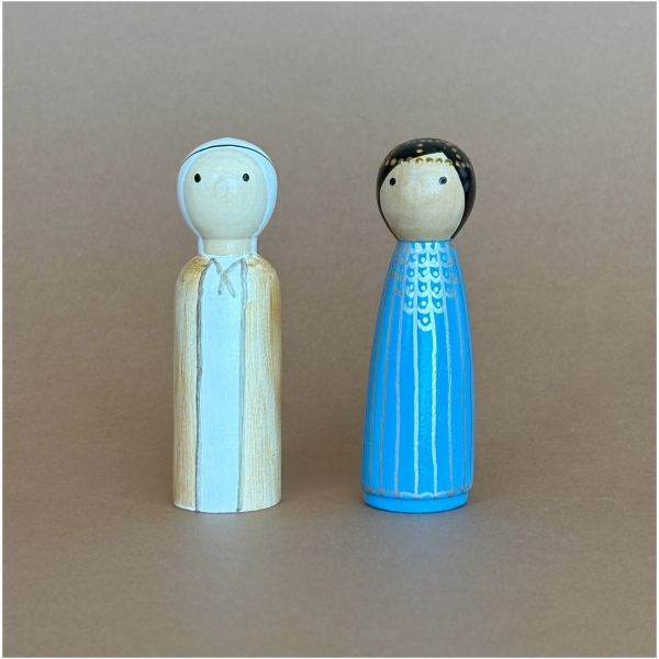 Emirati Couple Peg Dolls - Festive